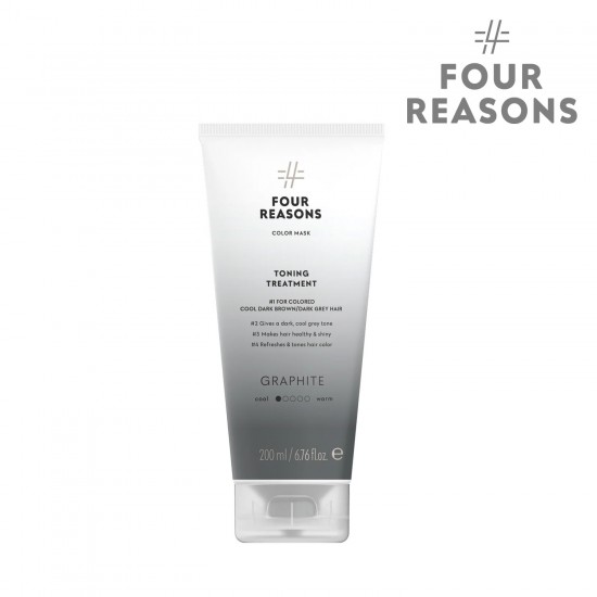 Four Reasons tonējoša matu maska Graphite 200ml