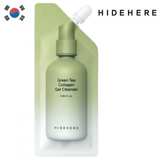 Hidehere Green Tea Collagen Gel Cleanser attīroša zaļas tējas želēja ar kolagēnu 25ml