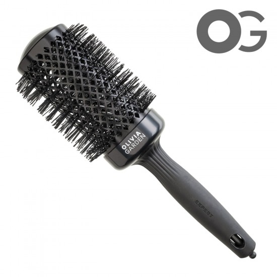 Olivia Garden Expert Blowout керамическая щётка для волос чёрная 55мм