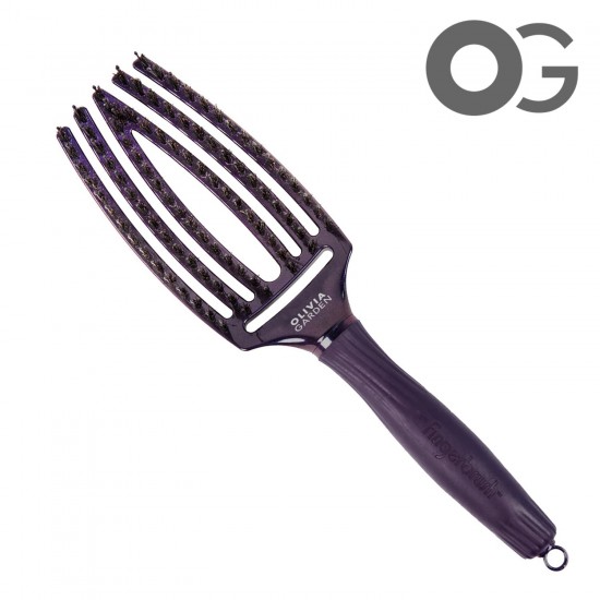 Olivia Garden Fingerbrush Care Iconic Violet Amethyst щеткa для волос средняя