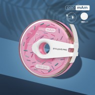 Staleks Pro Expert PapmAm ATC-180W balta vienreizlietojamā abrazīvā lente plastmasas futrālī 7m 180 griti