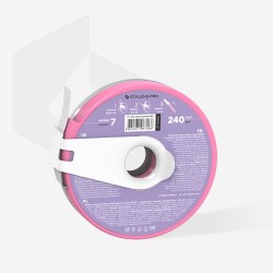 Staleks Pro Expert Bobbinail AT-240W balta vienreizlietojamā abrazīvā lente plastmasas futrālī 7m 240 griti