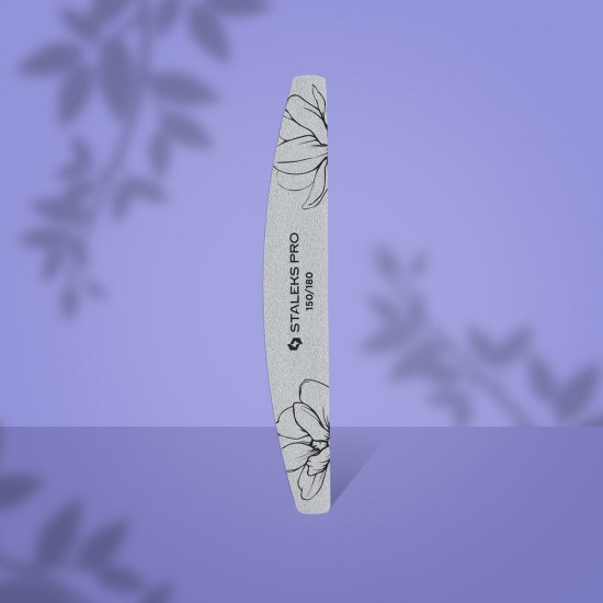 Staleks Pro Expert NFE-40-150/180 pusmēness formas minerālu nagu vīle 150/180 griti 1gb