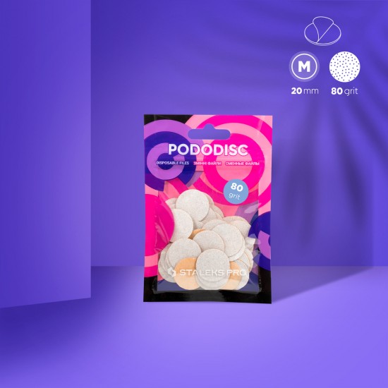 Staleks Pro Expert PDF-20-80W maināmi faili pedikīra diskam 80 griti 50gb