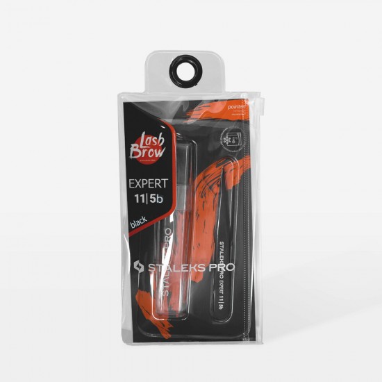 Staleks Pro Expert TE-20/4 eyebrow tweezer with narrow bevel