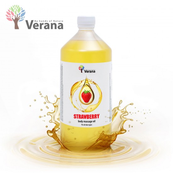 Verana masāžas eļļa ķermenim Strawberry zemene 1L