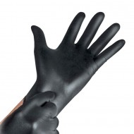 Nitrila cimdi melni S 100 gab