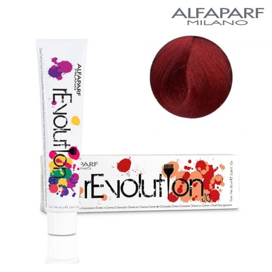 AlfaParf REVOLUTION ORIGINALS DEEP RED
tiešās iedarbības matu krāsa bez amonjaka, tumši sarkanais tonis, 90 ml