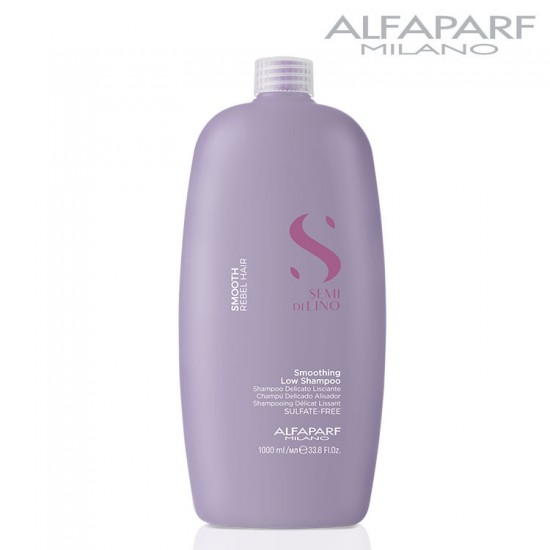 AlfaParf Semi Di Lino Smooth nogludinošs šampūns nepakļāvīgiem matiem 1L