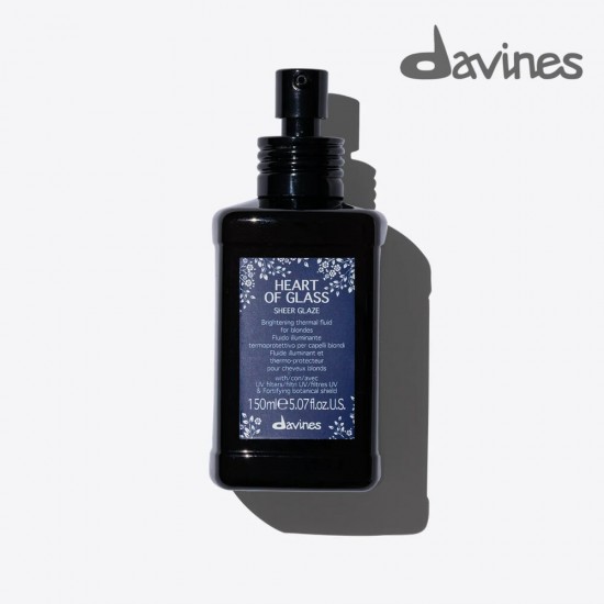 Davines HEART OF GLASS SHEER GLAZE Izgaismojošs šķidrums blondiem matiem 150ml