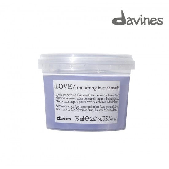 Davines LOVE SMOOTHING Izlīdzinoša maska maigi izlīdzina viļņainus matus 75ml