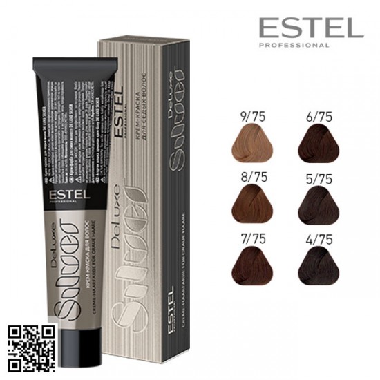 Estel DeLuxe Silver 7/75 krāsa-kopšana matiem 60ml
