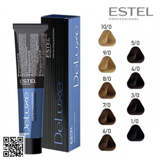 Estel DeLuxe 4/0 krāsa-kopšana matiem 60ml