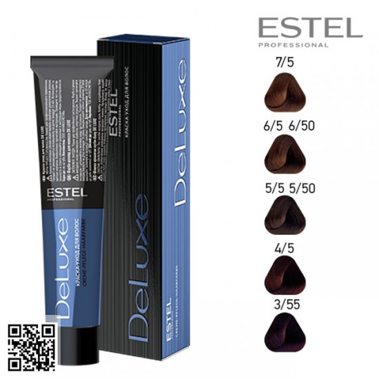 Estel DeLuxe 5/50 krāsa-kopšana matiem 60ml