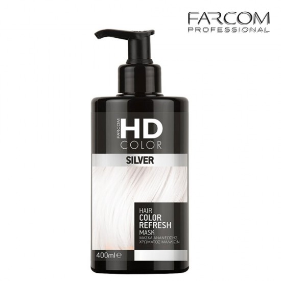 Farcom HD Refresh Mask Silver krāsu atsvaidzinoša matu maska, kas atdzīvina un uzlabo matu krāsu 400ml