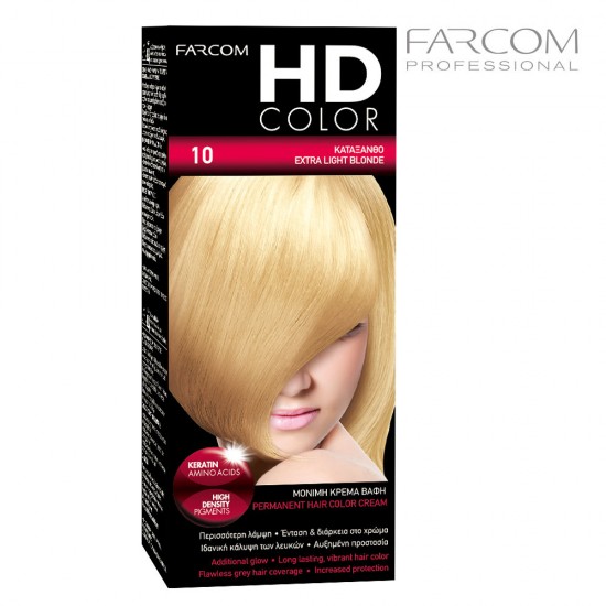 Farcom HDCOLOR Hair Set matu krāsošanas komplekts 10-Extra Light Blond