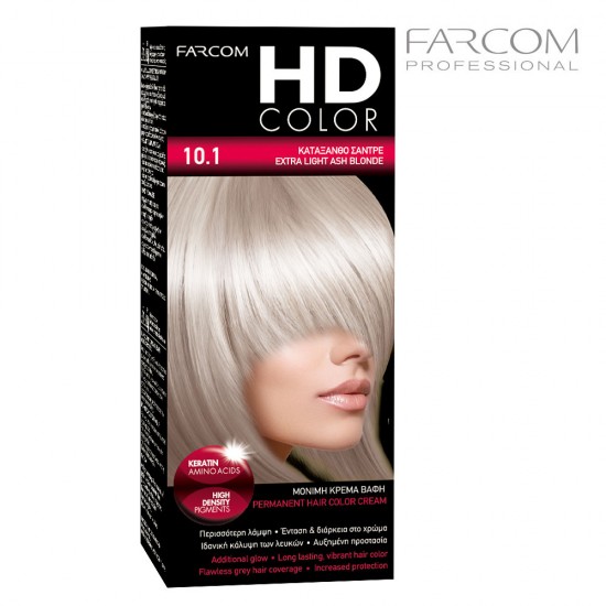 Farcom HDCOLOR Hair Set matu krāsošanas komplekts 10.1-Extra Light Ash Blond