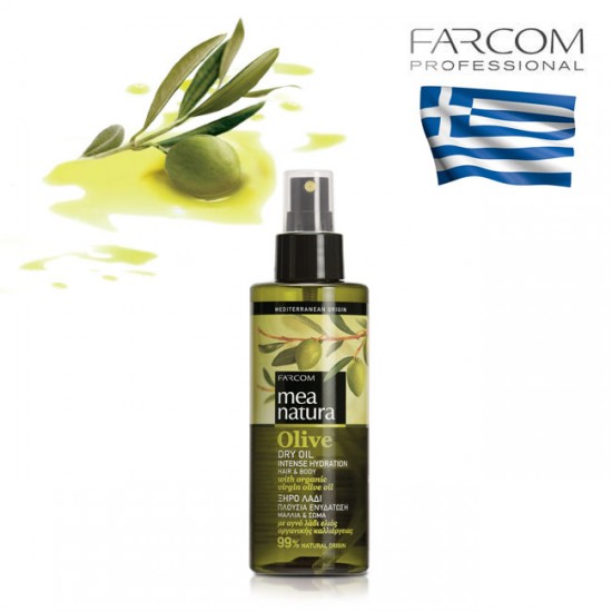 Farcom Mea Natura Olive dry oil sausā eļļa intensīva matu 160ml