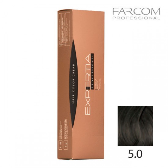 Farcom Expertia permanenta matu krēmkrāsa 100ml 5.0-LIG Light Brown