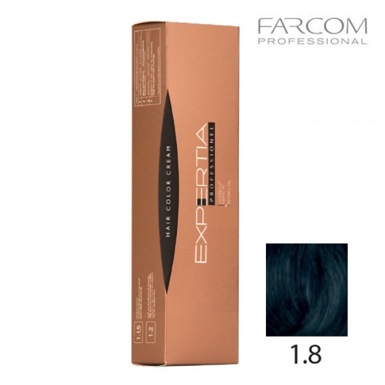 Farcom Expertia permanenta matu krēmkrāsa 100ml 1.8-BLU Blue black