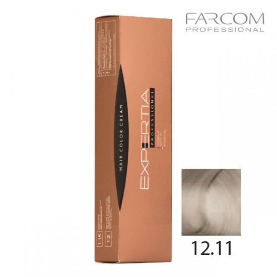 Farcom Expertia permanenta matu krēmkrāsa 100ml 12.11-V Very light intense ash blonde
