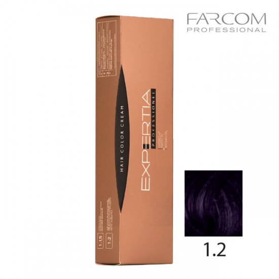 Farcom Expertia permanenta matu krēmkrāsa 100ml 1.2-VIO Violet black