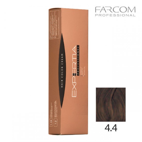 Farcom Expertia permanenta matu krēmkrāsa 100ml 4.4-CO Copper brown