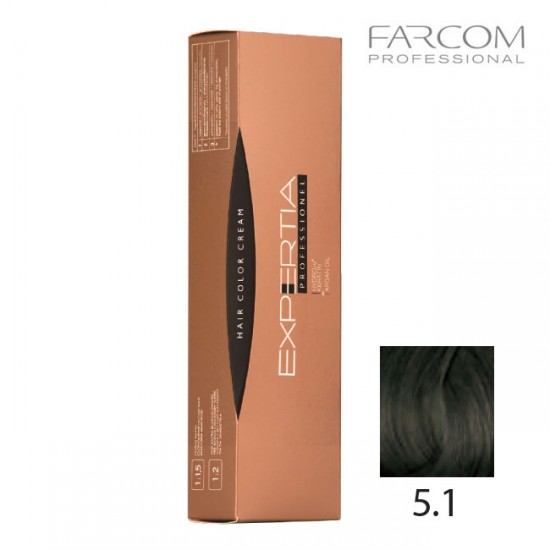 Farcom Expertia permanenta matu krēmkrāsa 100ml 5.1-LIG Light ash brown