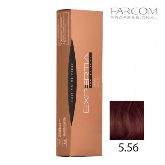 Farcom Expertia permanenta matu krēmkrāsa 100ml 5.56-LI Light mahogany red brown