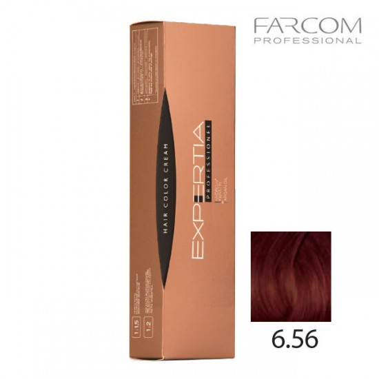 Farcom Expertia permanenta matu krēmkrāsa 100ml 6.56-DA Dark mahogany red blonde