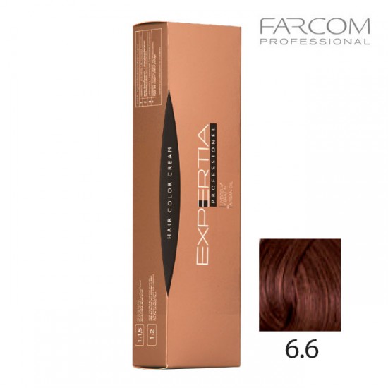 Farcom Expertia permanenta matu krēmkrāsa 100ml 6.6-DA Dark red blonde