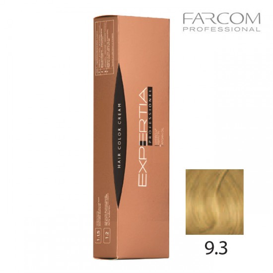 Farcom Expertia permanenta matu krēmkrāsa 100ml 9.3-VE Very light golden blonde