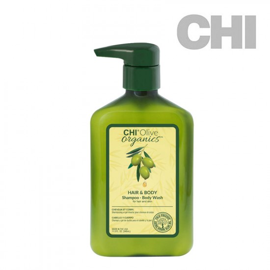CHI Olive Organics Hair and Body šampūns 340ml