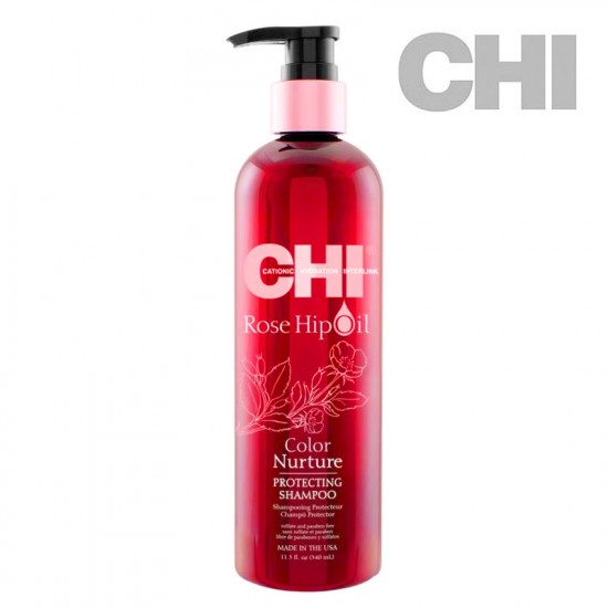 CHI Rose Hip Oil Protecting Shampoo šampūns 340ml