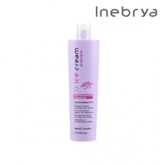 Inebrya Ice Cream SheCare Reconstructor šampūns 300ml