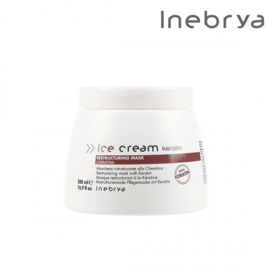 Inebrya Ice Cream Keratin Restructuring matu maska 500ml