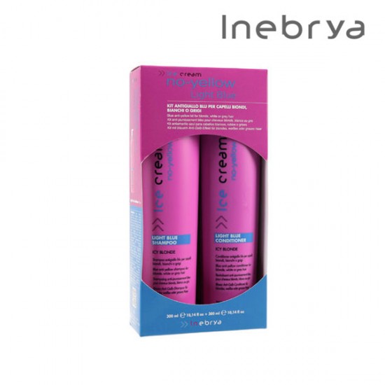 Inebrya Ice Cream No-Yellow Light Blue Kit komplekts 300ml+300ml