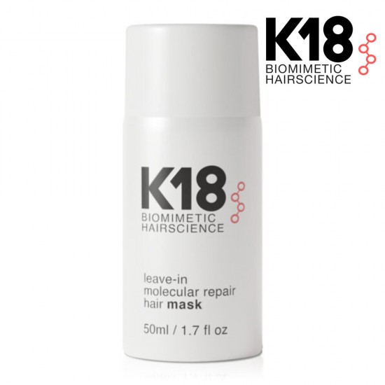 K18 Neizskalojama molekulārās atjaunošanas matu maska, 50 ml