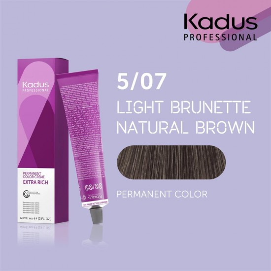 Kadus Professional 5/07 Permanent Extra Rich hair color 60 ml