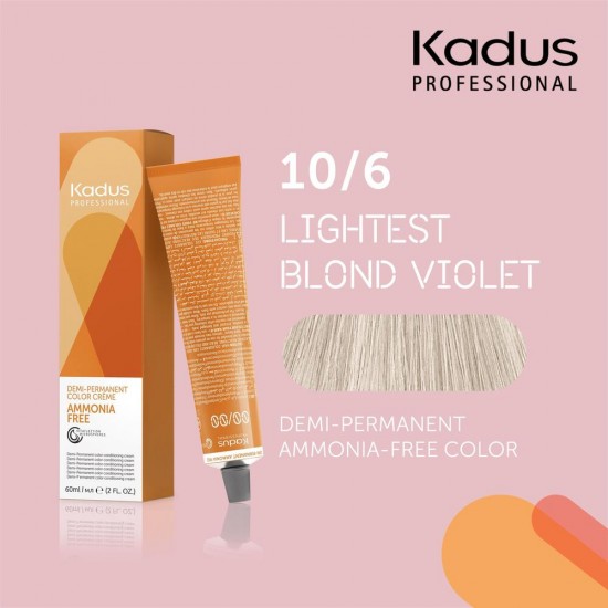 Kadus Professional 10/6 Demi-Permanent Ammonia Free matu krāsa60 ml
