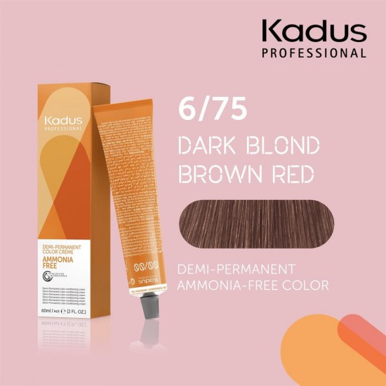 Kadus Professional 6/75 Demi-Permanent Ammonia Free matu krāsa60 ml