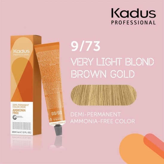 Kadus Professional 9/73 Demi-Permanent Ammonia Free matu krāsa60 ml