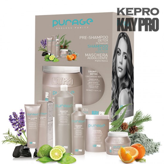 Kepro Kaypro Purage komplekts krēms/šampūns/maska 150/350/500ml