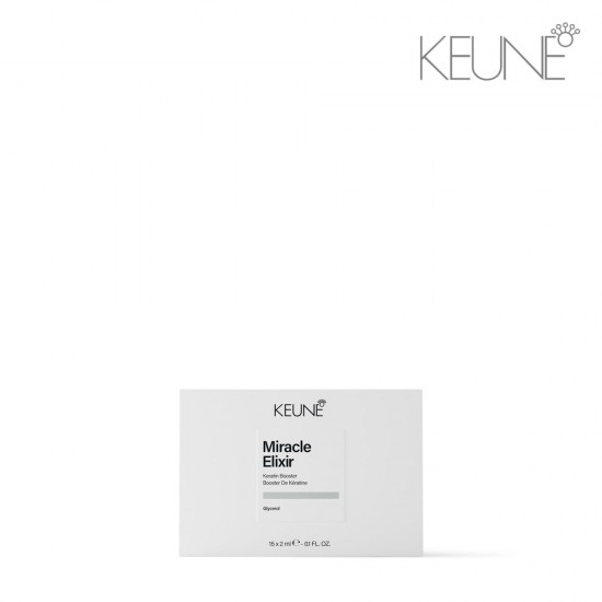 Miracle Elixir Keratin Booster - procedūra matu atjaunošanai, 15 × 2 ml