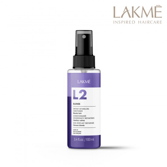 Lakme L2 Blonde divfāžu kondicionieris blondiem un sirmiem matiem pH 3.5 100ml