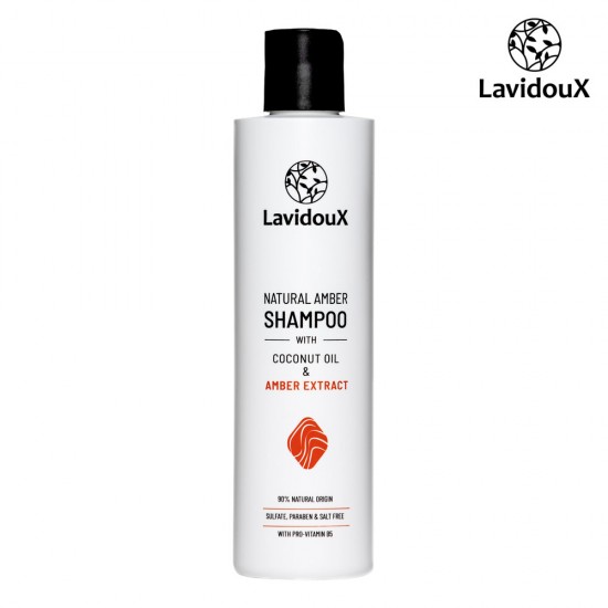 Lavidoux Dabīgs šampūns ar dzintara ekstraktu un kokosriekstu eļļu, 1000 ml