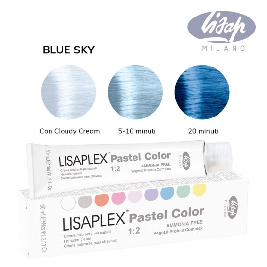 Lisap Lisaplex pasteļtoņu matu krāsa - debeszils 60ml