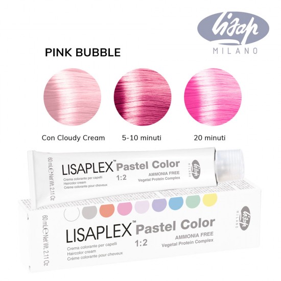 Lisap Lisaplex pasteļtoņu matu krāsa - rozā burbulis 60ml