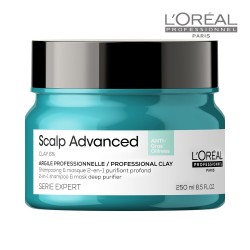 L'OREAL PROFESSIONNEL SCALP ADVANCED Cleansing mask with clay 2in1 250 ml L'OREAL PROFESSIONNEL SCALP ADVANCED Cleansing mask with clay 2in1 250 ml