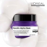 Loreal Serie Expert Keratine Alpha Sleek maska ilgstošam gludumam 250ml